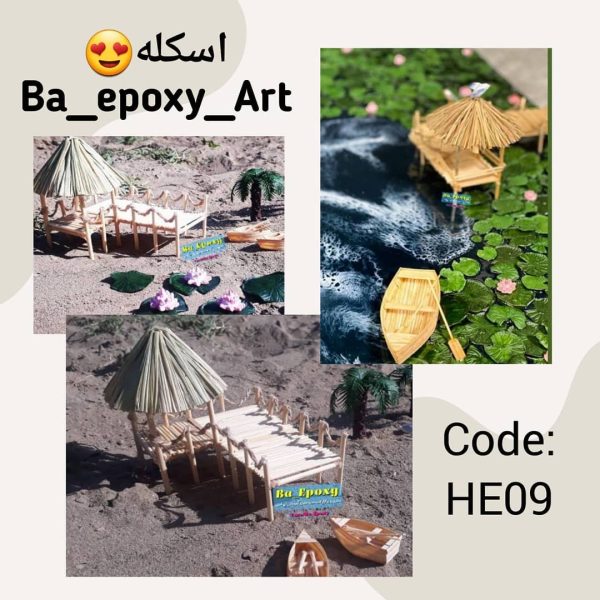 اسکله چوبی دست ساز