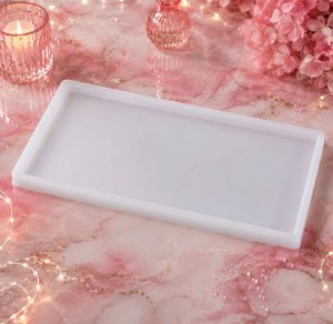 Rectangular Swiss roll serving tray