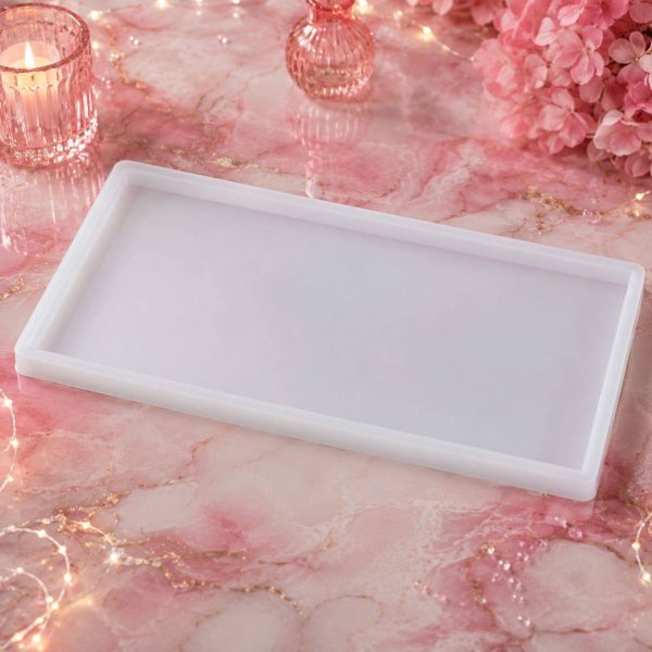 Rectangular Swiss roll serving tray