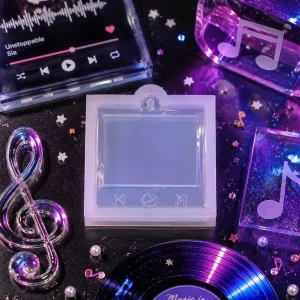 Aquarium-style music player silicone mold