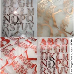 طلق شفاف حروف