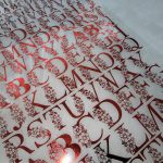 طلق شفاف حروف 1