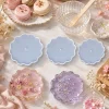 Flower shaped silicone mold for pastries