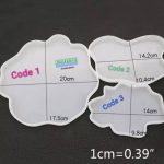 قالب سیلیکونی زیر لیوانی دفرمه طرح ابر