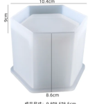 قالب سیلیکونی گلدان شش ضلعی