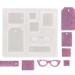 قالب سیلیکونی عینک و اشکال پین دار