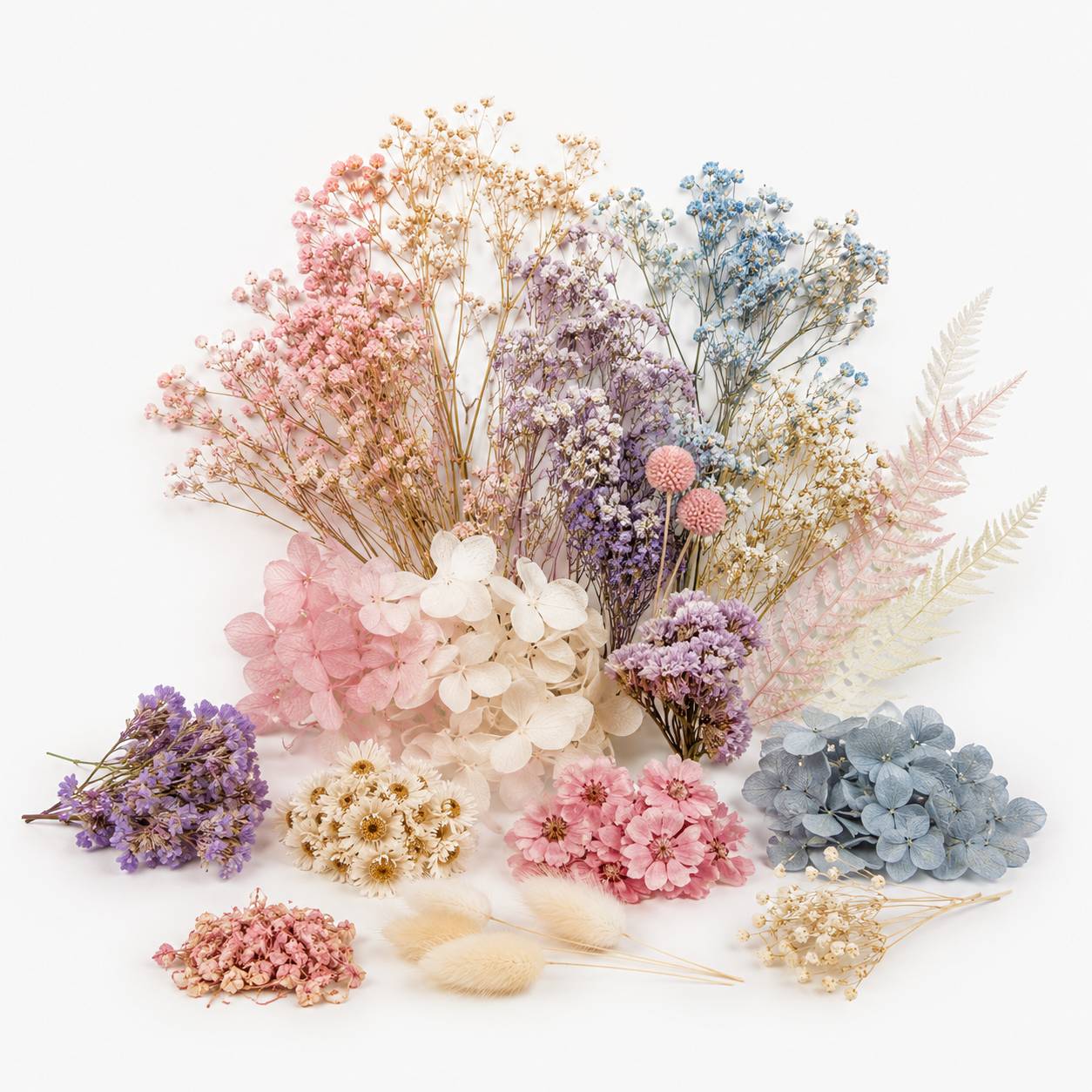 Dried flower resin